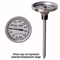 LN250 Back Connect Thermometer, 2 inch dial, 50/400 degrees F