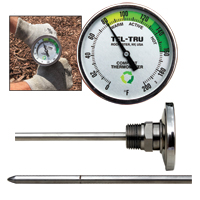 LN250 Compost Thermometer, 2 inch dial
