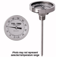 GT500R Back Connect Thermometer, 5 inch dial with calibration feature