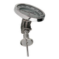 Sanitary Bimetal Thermometer with 5" dial and adjustable angle, SAA575R
