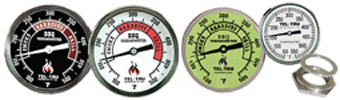 Tel-Tru UT500 BBQ Grill & Smoker Thermometer 5 Dial 6 Stem 50-550 Ga –  BBQ Bonanza