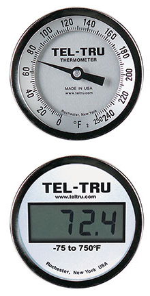 Comparison of Dial and Digital thermometers