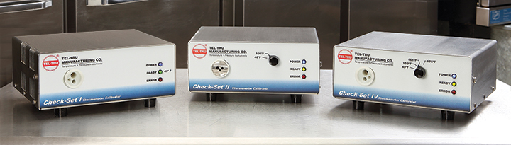 Check-Set calibrators verify the calibration of temperature instruments in compliance with HACCP requirements