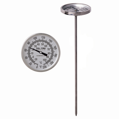 Laboratory Thermometer, Bimetal Thermometer with 2 Dial
