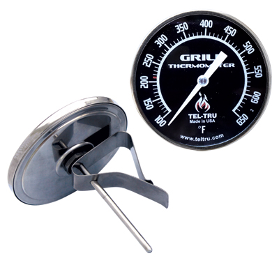 Barbecue Grill Thermometer BQ325R, 3 dial and 3” stem