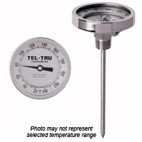 GT300R Back Connect Thermometer, 3 inch dial with calibration feature
