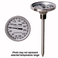 GT225 Back Connect Thermometer, 2 inch dial with 1/8 inch NPT
